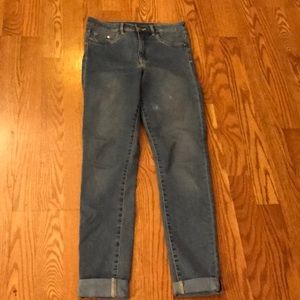 Denim High waisted skinny jeans